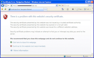 Certificate Error