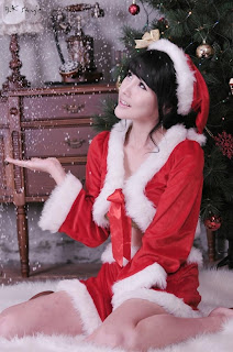 Bang Eun Young Korean girl Sexy Christmas Outfit 4