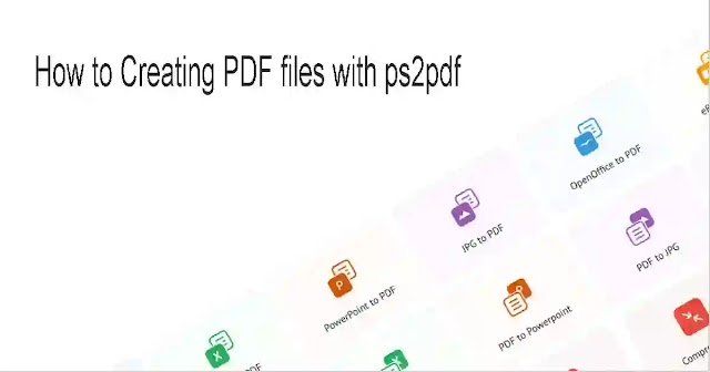 How to Creating PDF files with ps2pdf
