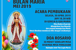 Agenda Kegiatan Bulan Maria Mei 2019