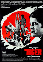 DIE JUNGEN TIGER VON HONGKONG. Alemania: 59 x 84 cms. ESTIRPE DE MERCENARIOS. Die jungen Tiger von Hongkong. 1969. Alemania Occidental. Dirección: Ernst Hofbauer. Reparto: Robert Woods, Véronique Vendell, Werner Pochath, Barbara Capell, Jochen Busse, Solvi Stubing, Michael Bulmer, Las Franzin, Huk van Es, Ralf Wolter.