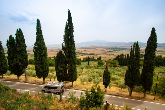 Pienza-Vista panoramica sui dintorni