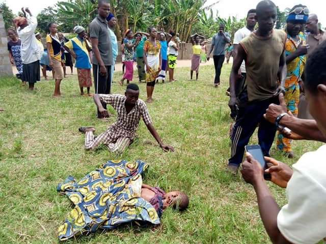  Extreme graphic photos from the school where a mentally unstable man hacked two 4yr-old pupils to death in Ogun State