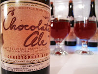 Boulevards chocolate ale label with a glass