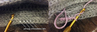 photos showing where to attach bottom lace edge - www.wishesintherain.net
