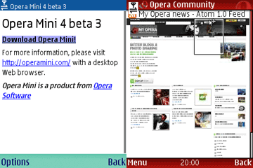 Opera Mini 4 beta 3