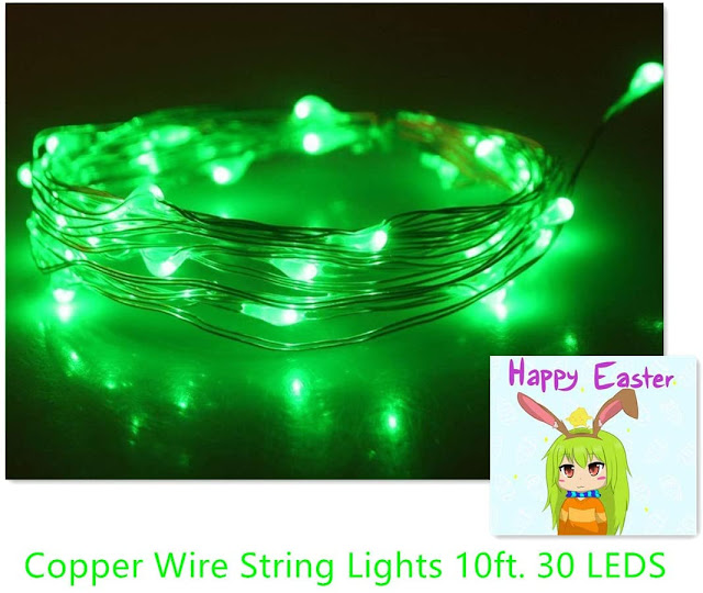 Christmas Green Season Green Copper Wire String Lights