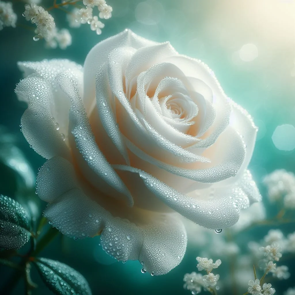 صورة وردة بيضاء عالية الجودة