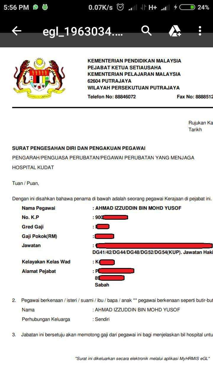 Macam Mana Nak Print Surat Pengesahan Jawatan Hrmis