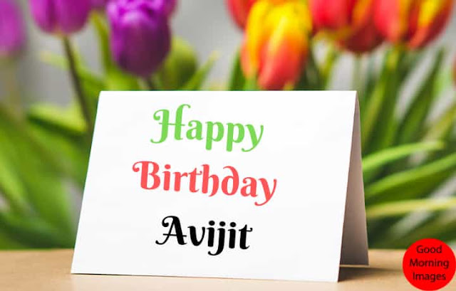 Birthday images with name avijit