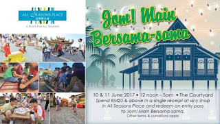 Jom Main Bersama-sama at All Seasons Place Air Itam Penang (10 June - 11 June 2017)