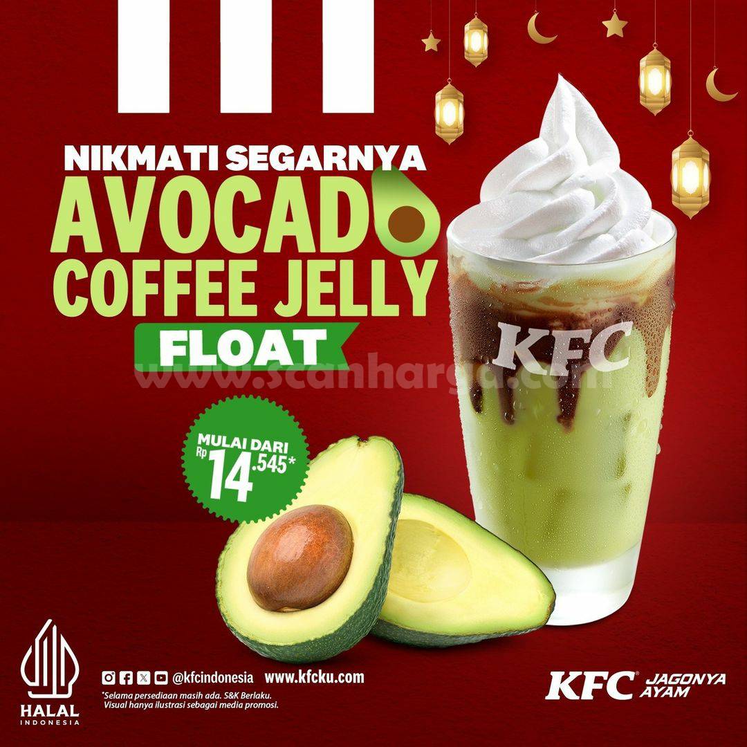 Promo KFC RAMADAN - Avocado Coffee Jelly Float Mulai Rp. 14.545