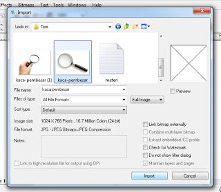 Cara Import Gambar Di Corel Draw