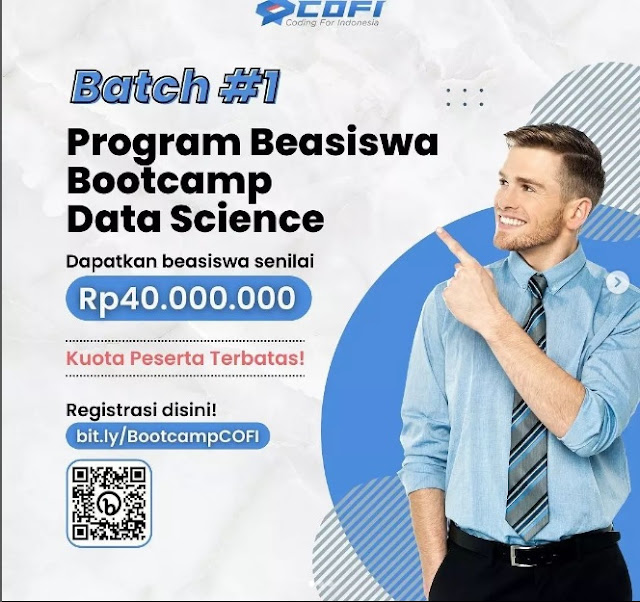 Pendaftaran Program Beasiswa Bootcamp Data Scince Cofi Batch 1 Desember 2022