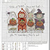 Halloween punto de cruz estilo infantil