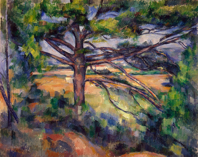 Great Pine near Aix by Paul Cezanne - Landscape Paintings from Hermitage Museum
