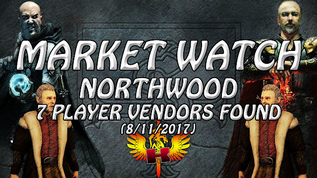 Northwood, NPC Town, 7 Player Vendors Found (8/11/2017) • Shroud Of The Avatar Market Watch