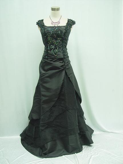 Gothic and Black Wedding Dresses