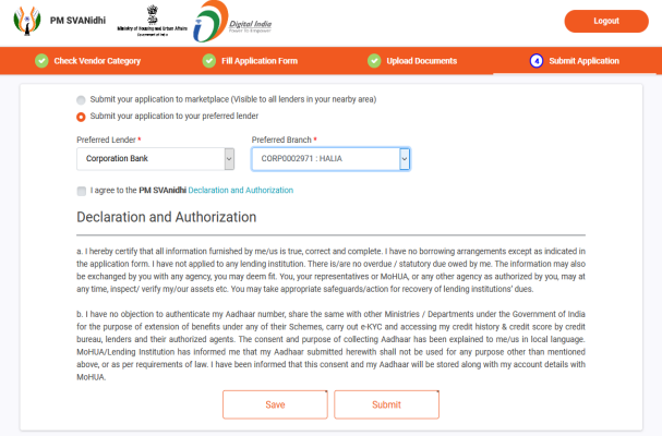 PM SVANidhi Yojana Online