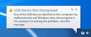 mengatasi usb device note recognized di windows