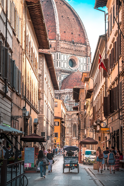 Charming Florence Italy with the Cathedral Duomo.