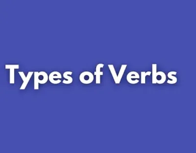 What are 15 types of verb