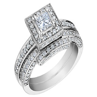white gold princess cut engagement rings