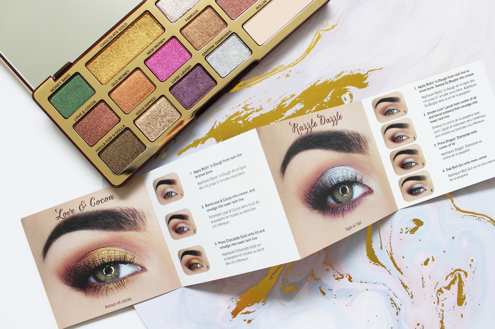 TOO FACED Chocolate Gold Metallic Matte Eyeshadow Palette Review