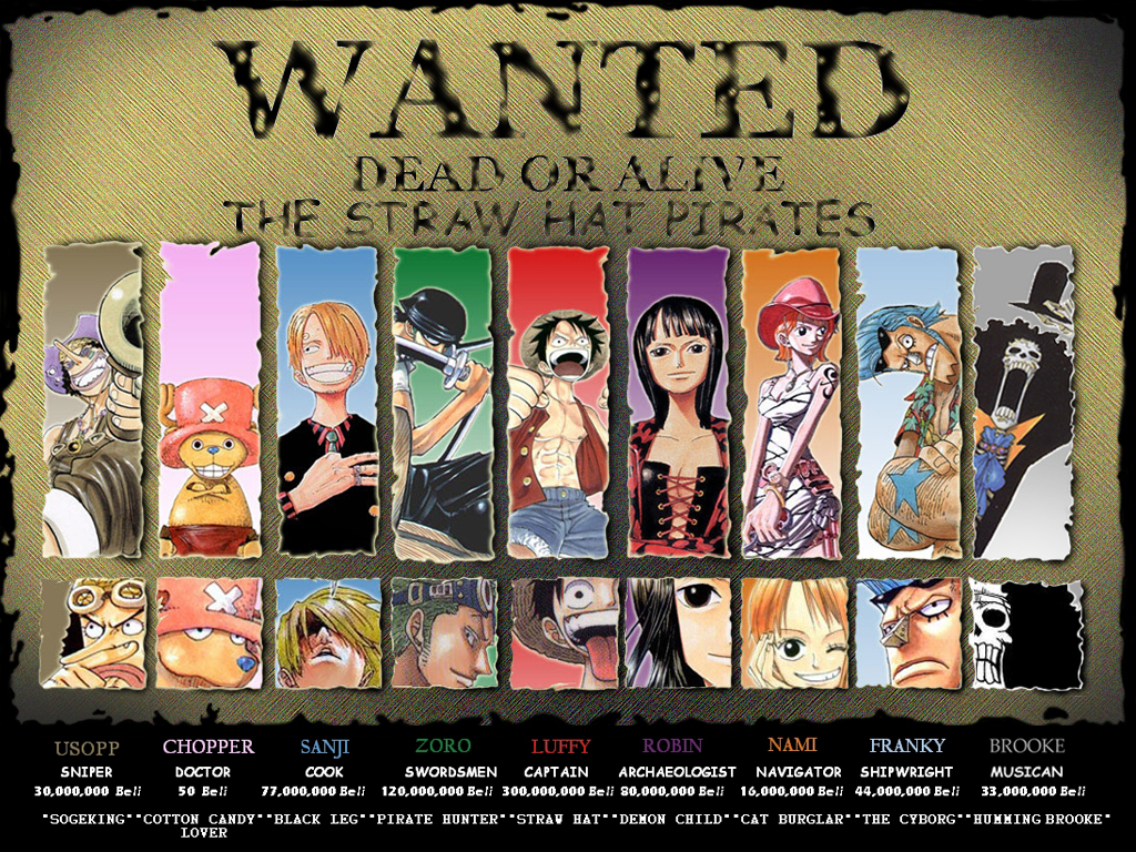 One Piece Wanted #1 Free Wallpaper