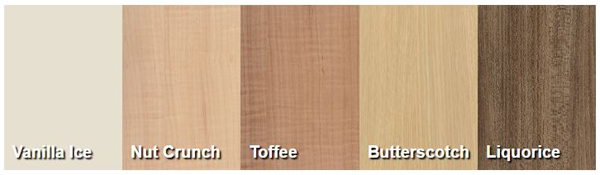 Colour choices from Contiboards