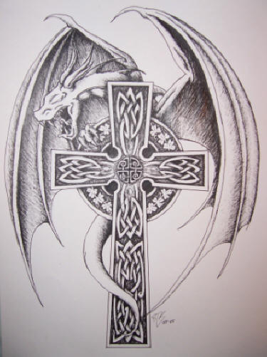 Cross tattoos with wings for men Chopper tattoo website design
