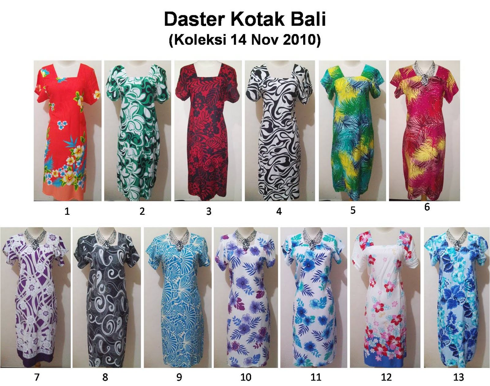  baju  modern Daster  Kotak bali