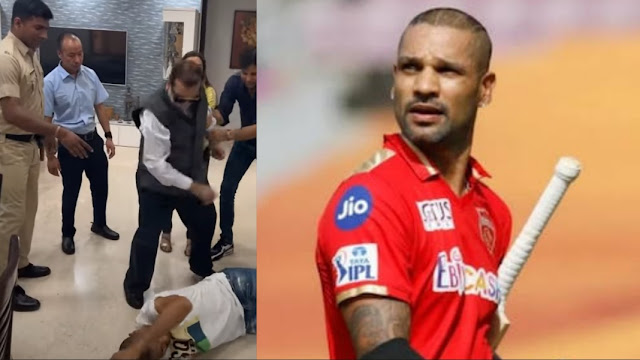 "I will not leave you" - Shikhar Dhawan's father thrashed the cricketer when the team did not reach the IPL playoffs, watch the video