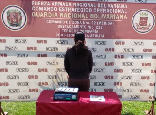 GNB capturó a una distribuidora de droga en La Azulita