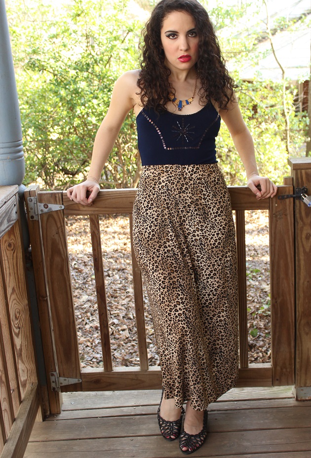 Leopard Maxi Skirt