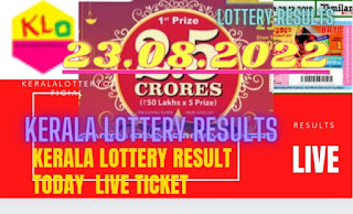 Kerala lottery results LIVE Kerala Lottery Result Today Date of Draw 23 08 2022 Sthree Sakthi Lottery Result (SS-327)