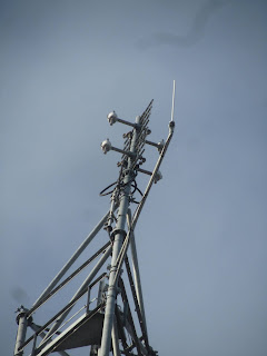 kop van de mast met antennes Koningstraat Winschoten