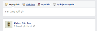 Khung trạng thái trong Facebook