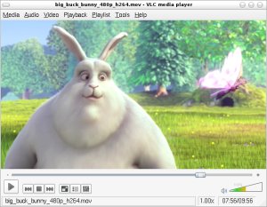 Tela do programa VLC Media Player