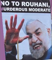 با آخوند روحانی قاتل مردم ایران دست ندهید