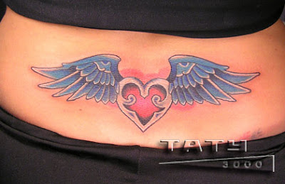 Lower back tattoo