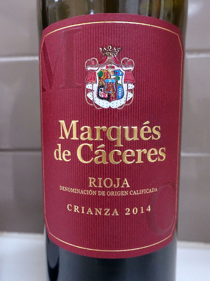 Marqués de Cáceres Crianza 2014 (88 pts)