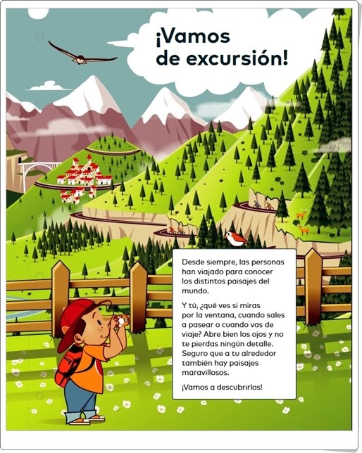 "¡Vamos de excursión!" (Proyecto sobre los Paisajes de Ciencias Sociales de 1º de Primaria)