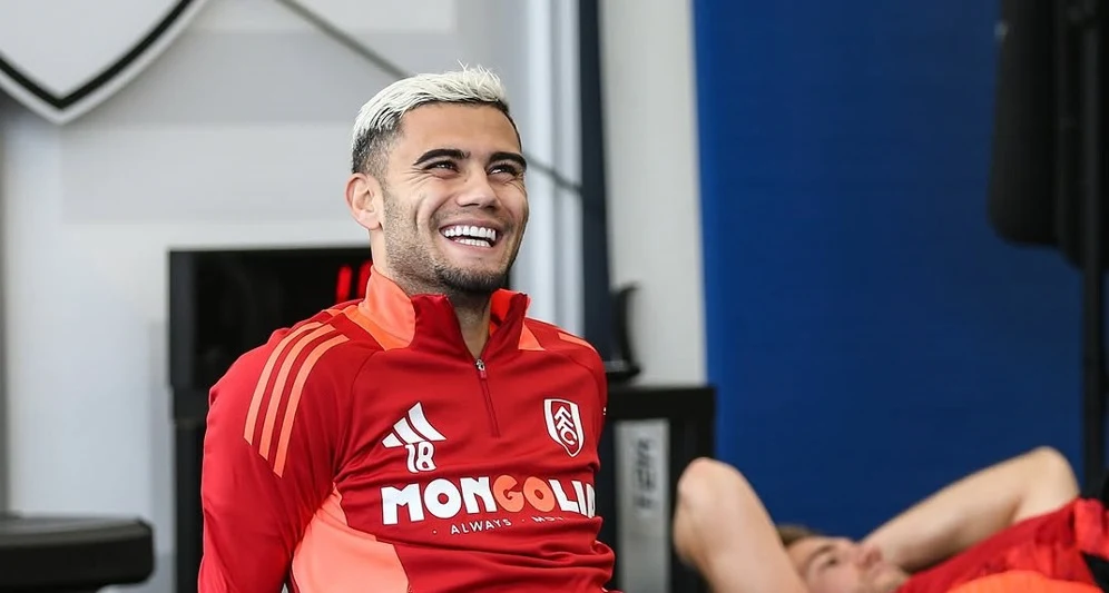 Foto: Reprodução Instagram | Andreas Pereira em treino do Fulham.