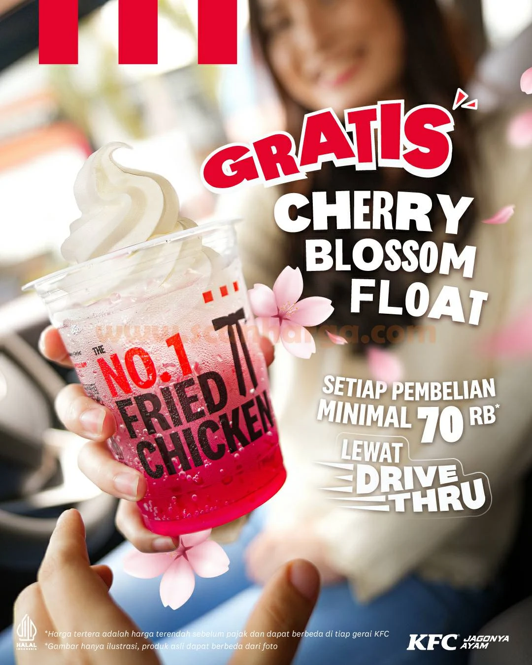 Promo KFC DRIVE THRU – GRATIS Cherry Blossom Float