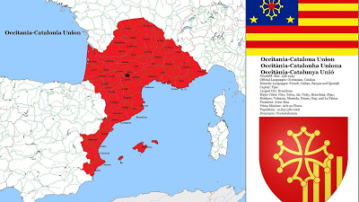 el occitano es clavadito al catalán, por qué será? Pero son dos lenguas distintas, en cambio, chapurriau, valenciano, mallorquín según los catalanistas son dialectos del catalán. Me píxo de riure. /