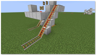 Minecraft　トロッコ輸送　積み込み駅　作り方⑥