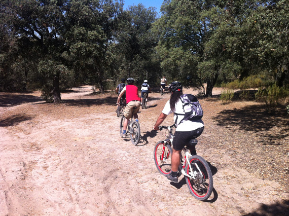 Ruta en bici por los senderos del Pardo, junio 2012