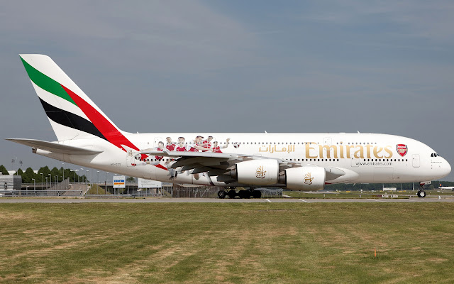 emirates a380 arsenal livery