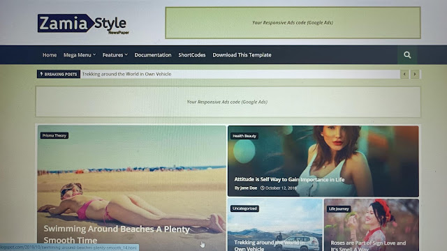 Zamia Style - Responsive Blogger Template download